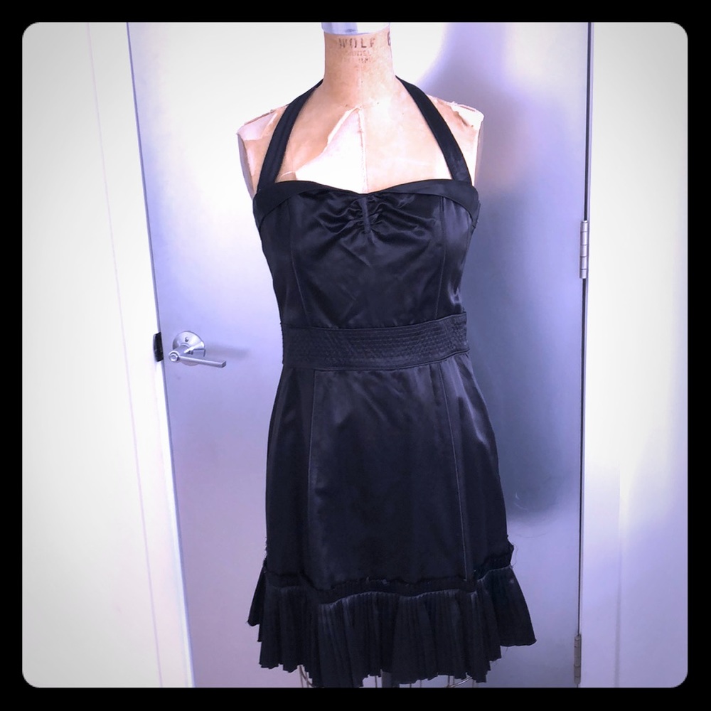Marc by Marc Jacobs black satin dress